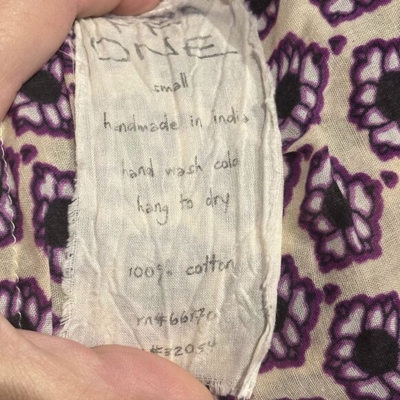 Free People FP One Paisley Kimono Wrap Dress S Beach Pool Swim Cover Up Robe - Picture 6 of 6